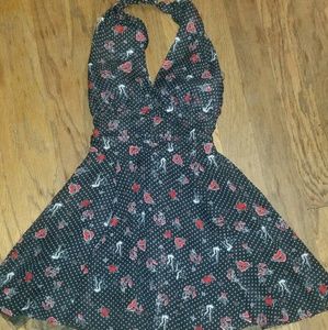 Halter Top Mini Polka-Dotted Dress